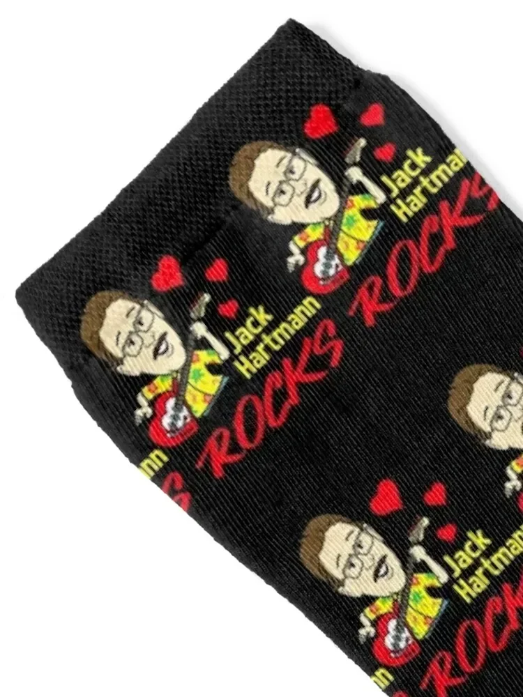 Official Jack Hartmann Rocks Short Sleeve Gift Halloween Day, Thanksgiving, Christmas Day Socks happy hiphop Man Socks Women's