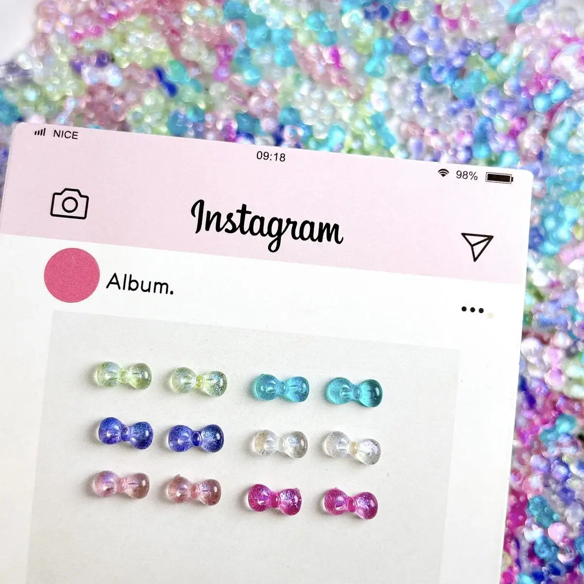 50 STKS Schattige Doorschijnende Mini Banden Hars Nagel Charmes Creatieve Jelly Gekleurde Banden Nail Art Decoraties voor DIY Nagels Ornamenten