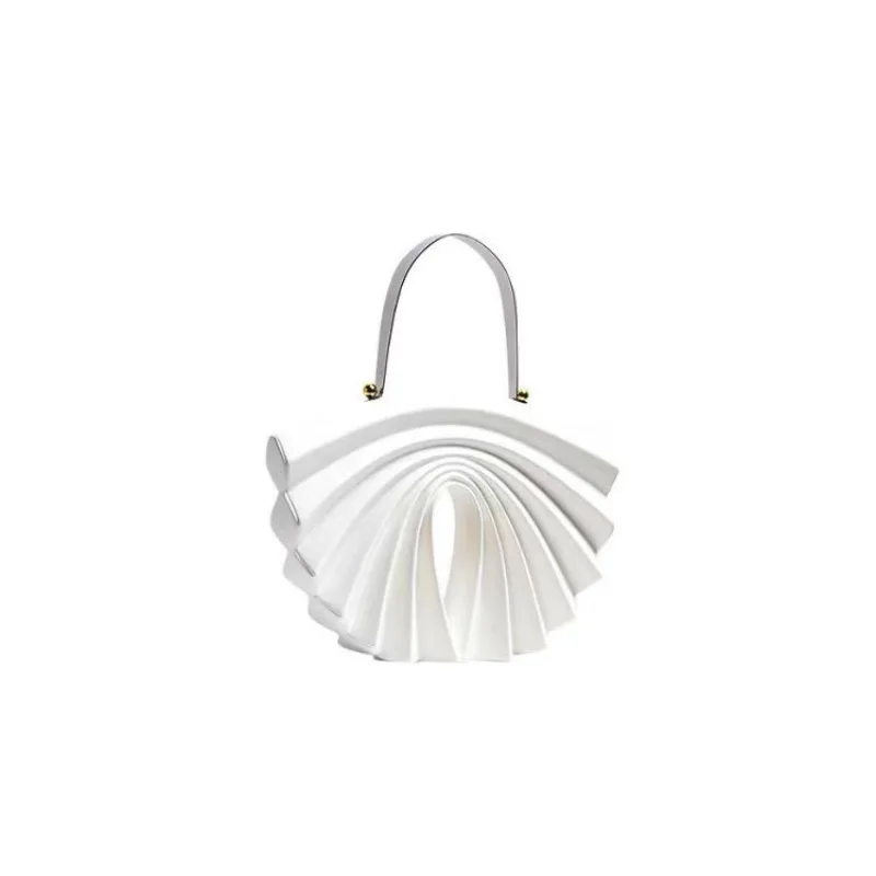 Simple modern fan bag ornament living room bedroom entrance model room hotel home soft decoration arts and crafts