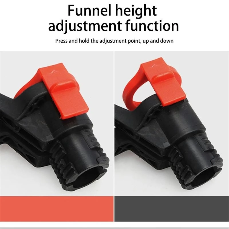 Fast Clamp Oil Change Tool Easy to Operate Car Engine Oil Funnel Auto Locking