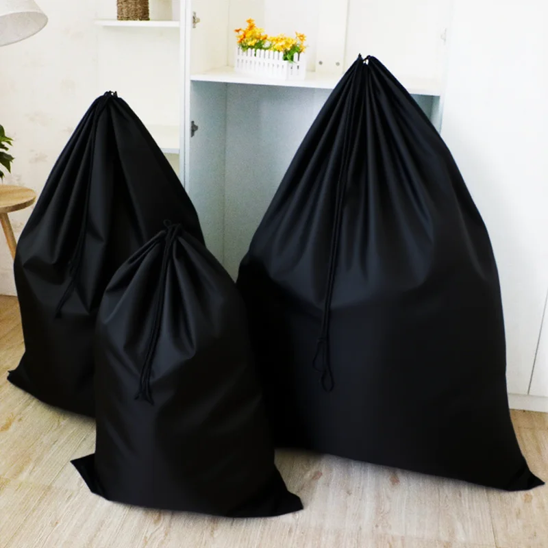 

Car Trunk Large Capacity Water-repellent Storage Drawstring Bags Big Sturdy Grocery Dustbags Home Organizer for Bedding Clothes