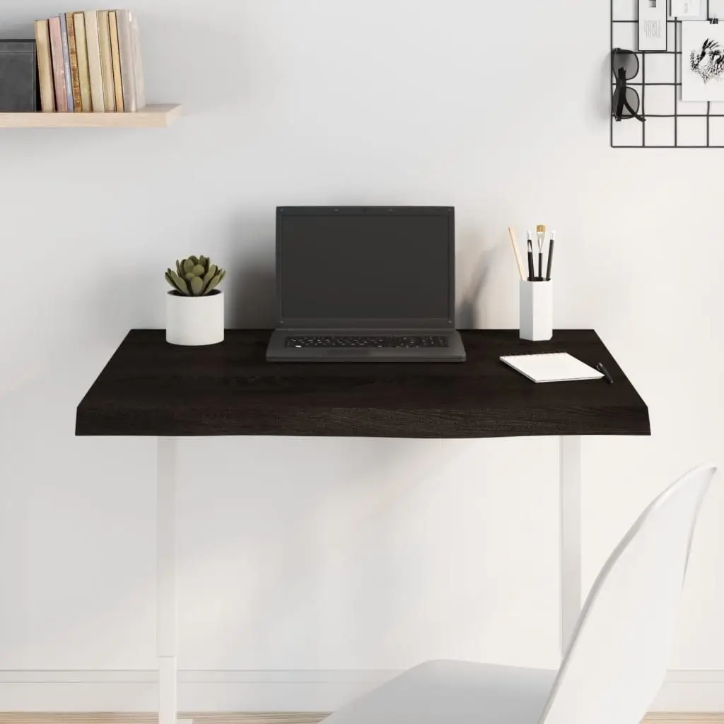 

Table Top Dark Brown Solid oak 31.5 x 23.6 in Decorative Inlays