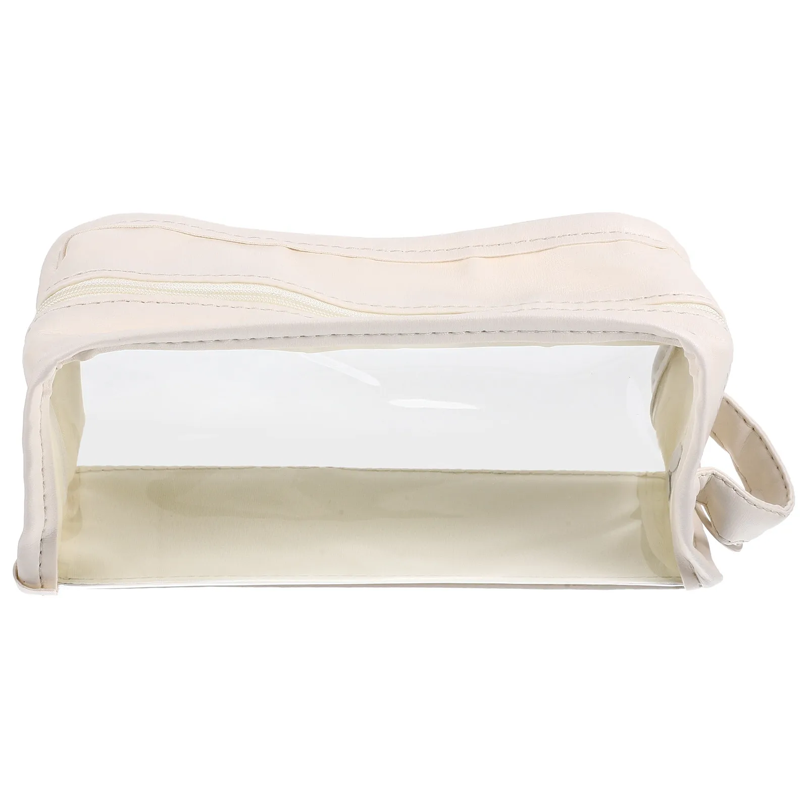Bolsa de Maquillaje Transparente Grande, Organizador de Viaje Resistente, Bolsa de Aseo Compacta para Mujer con Alta Durabilidad para Viajes en Avión