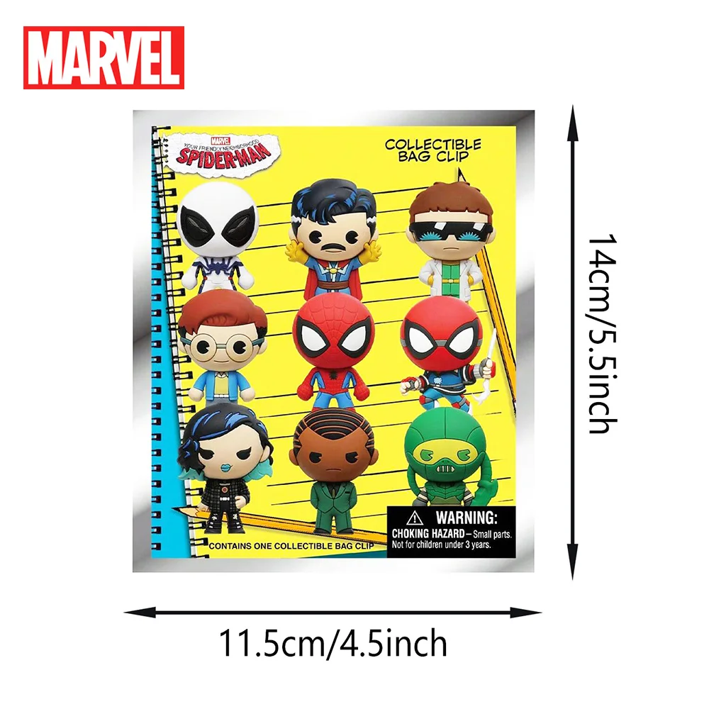 Spider-Man Officially Licensed Blind Box Collectible Bag Clip Spider-Man Gift Charms 1Pc Marvel