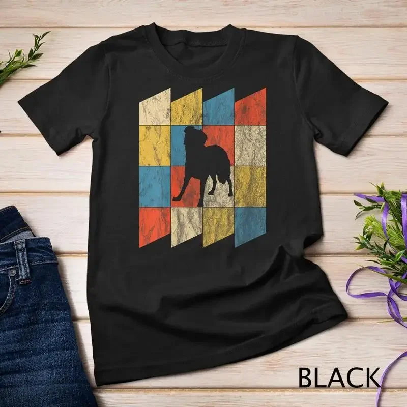 Womens Vintage Retro Border Collie Dog Breed Gift Unisex T shirt