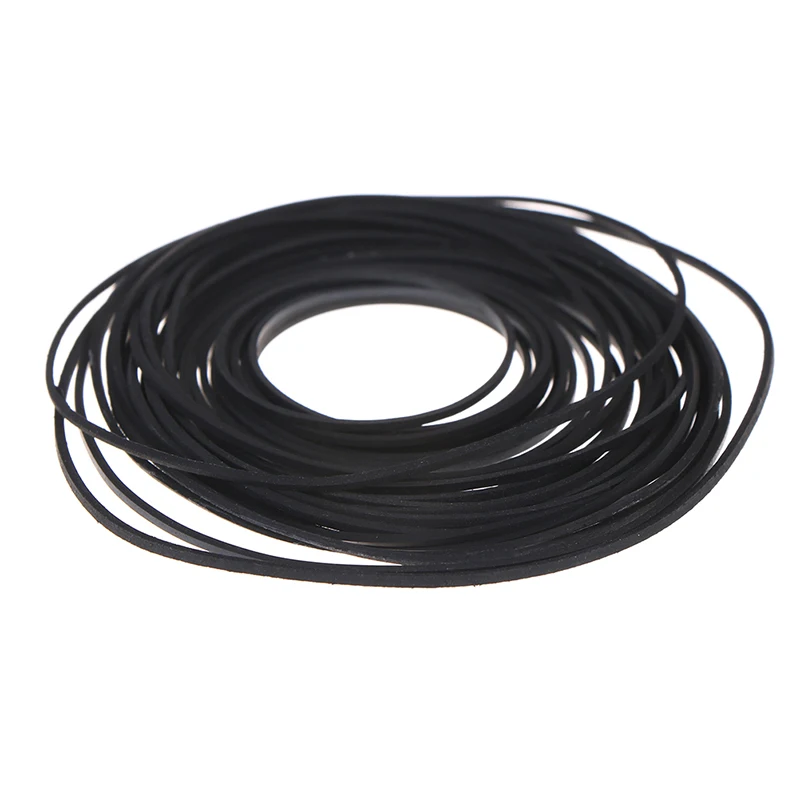 1pack Mix Cassette Tape Replacement Rubber CD DVD Cassette Tape Recorder Turntable Strap Belt For CD-ROM Video Machines 1*1mm