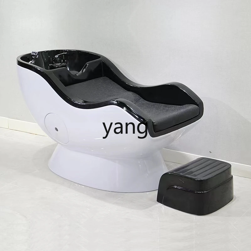 CX Shampoo Chair Fiberglass Integrated Hair Salon Semi-Lying Sitting Bed Barber Shop Can Be Integrated with Water Heater