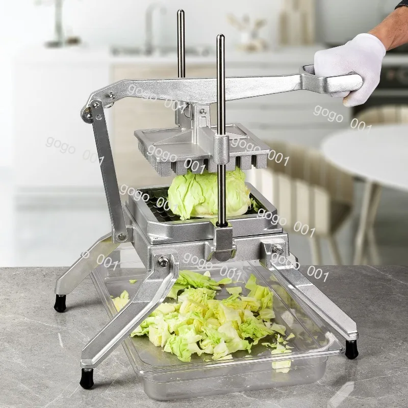Commercial Manual Vegetable Cutter Lever Action Food Chopper for Lettuce Cabbage Multiple Sizes