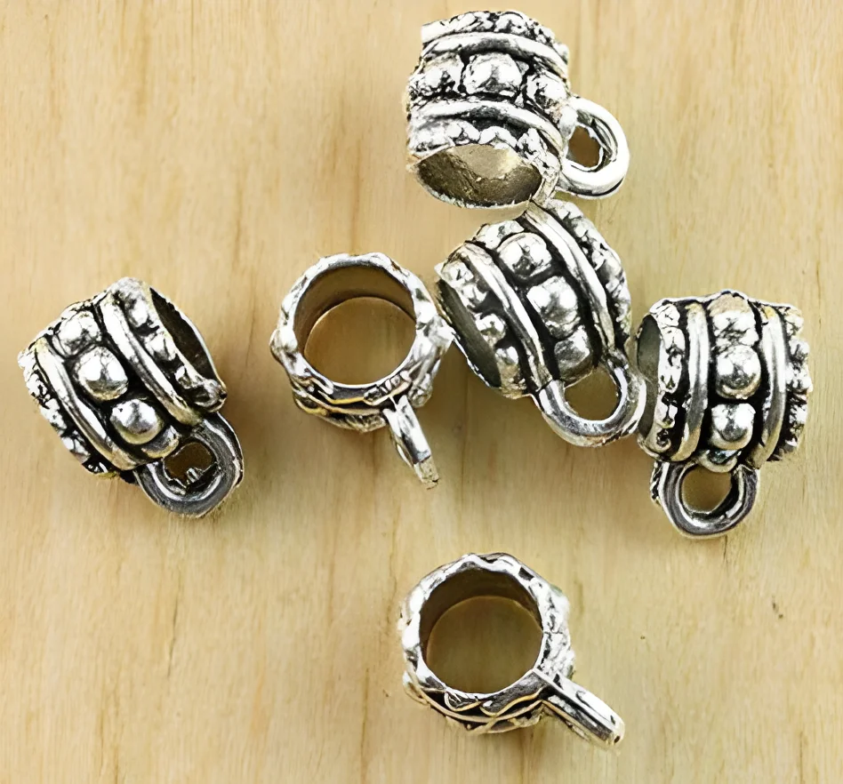 

25pcs 6*10mm Allloy matel tibetan silver cup beads connector HWH0869