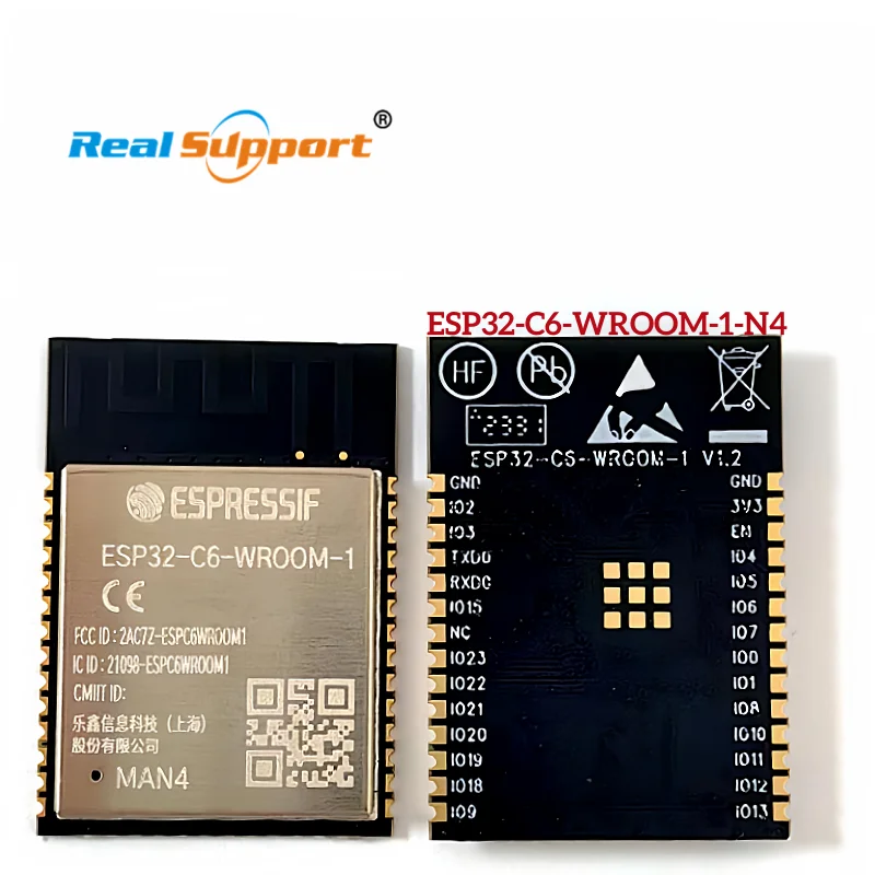 ESP32-C6-WROOM-1-N4 ESP32-C6-WROOM-1 4MB ESP32-C6 Wi-Fi 6 and BLE 5.3 wireless module for Industrial Automa