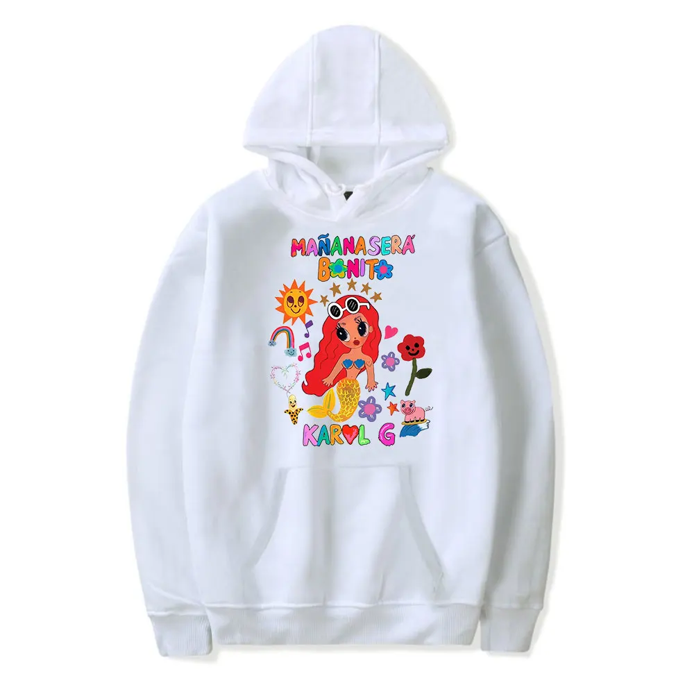 

Karol G Manana Sera Bonito Streetwear Logo Rapper Hoodie Men And Women Harajuku Style Hip-hop Sweatshirt Spring And Autumn