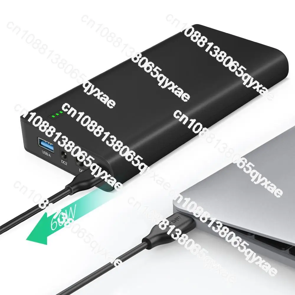 Portable Rechargeable Laptop 22400mAh Power Bank with DC 24/19/5V and USB-C 5/9/12/15/20V Output for Laptop, Notebook