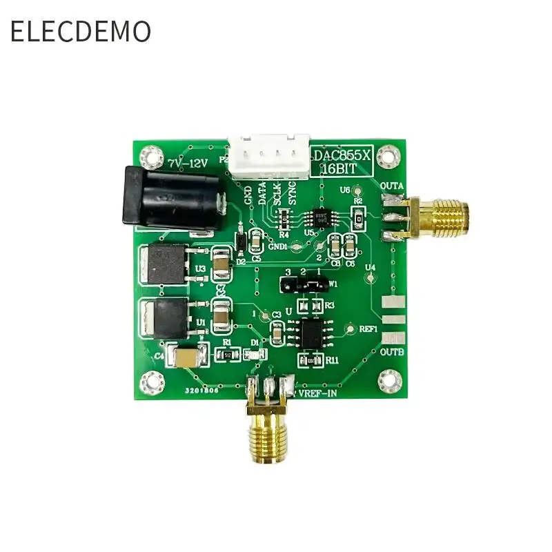 

DAC 8550 module digital-to-analog converter 16-bit DAC high-precision single-channel analog voltage output 0-5V