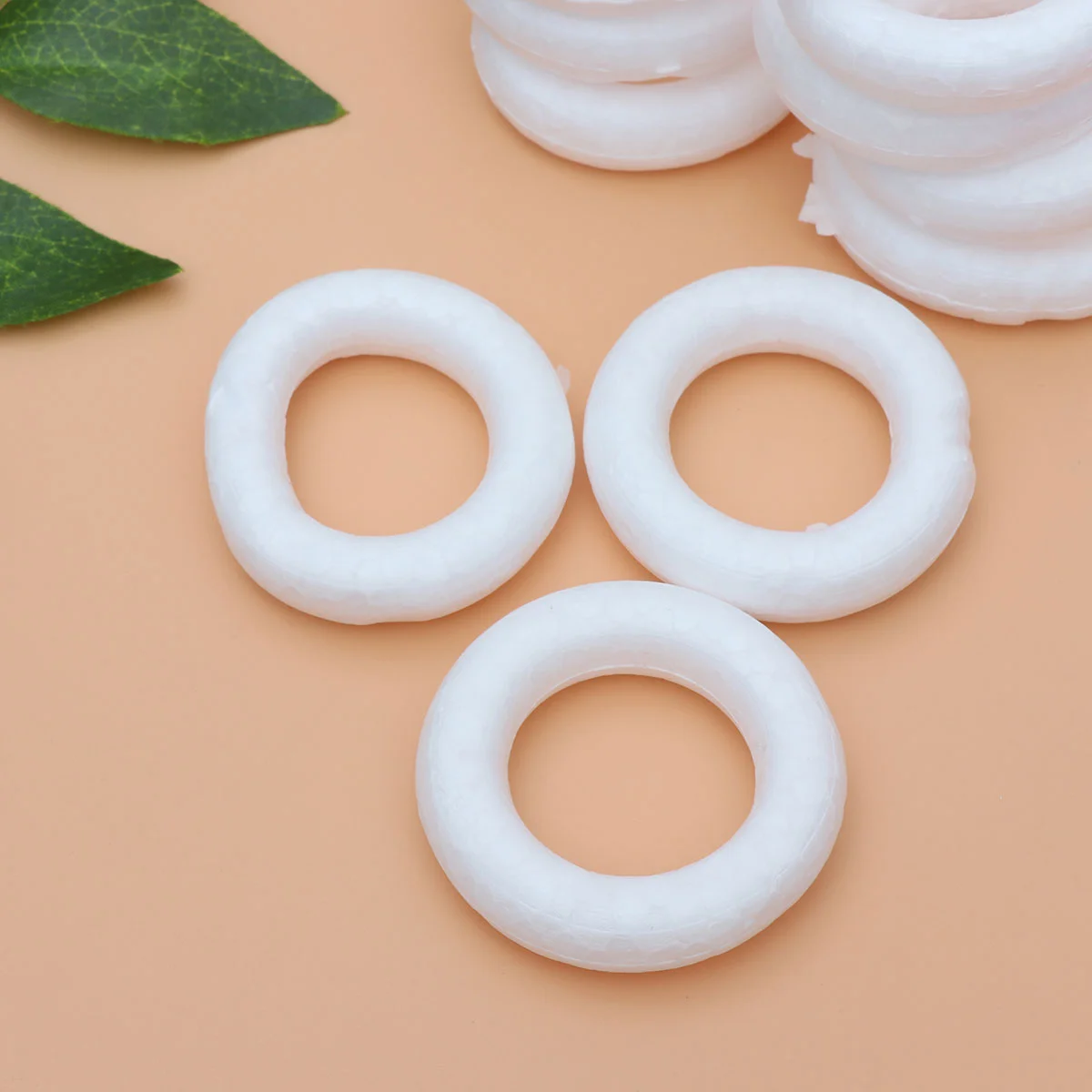 3 PCS Polystyrene Foam Circles Kit Kids Rings for Girls White Frame Circular Child DIY Accessory