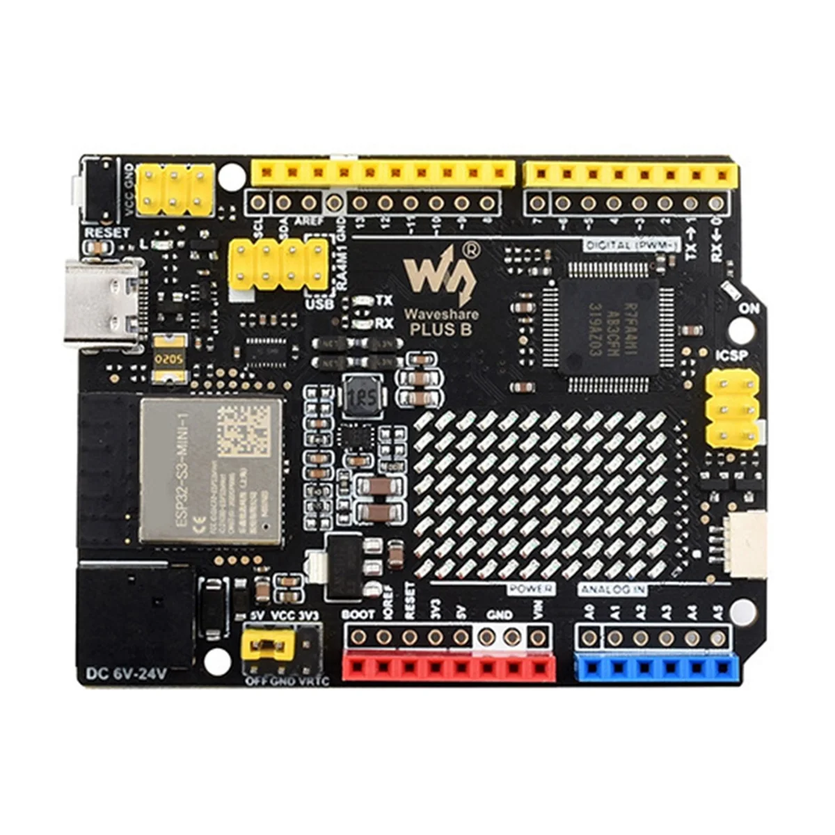 Placa de desarrollo GFR5-Waveshare R7FA4 Plus B basada en R7FA4M1AB3CFM