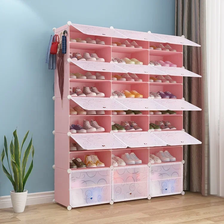 

'Factory Supply High Quality Durable Using Various Style DIY Organizer Plastic Shoe Rack