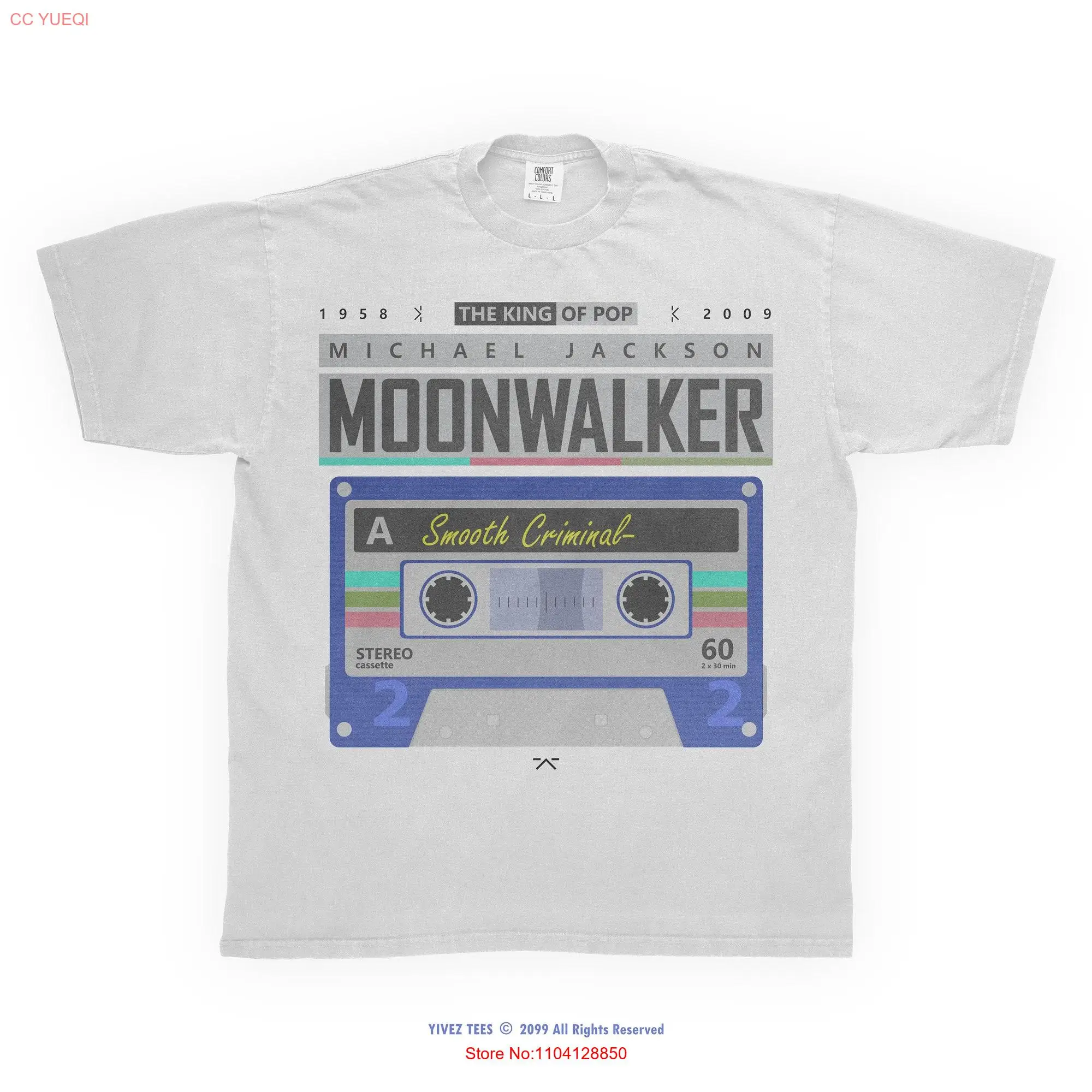 Michael Jackson Moonwalker T Shirt Vintage Retro Nostalgic Pop Music Concert Tour Merch Bootleg  long or short sleeves