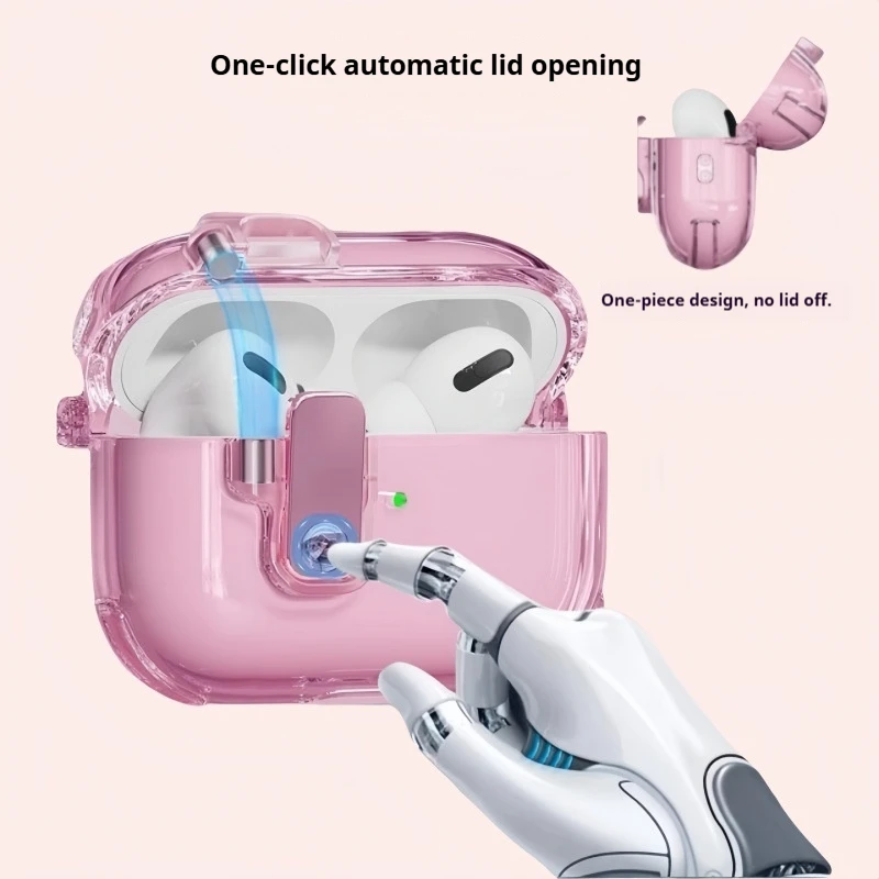 حافظة شفافة لأجهزة AirPods Pro 2 3 1 4 4th غطاء من البولي يوريثان الحراري مضاد للسقوط سماعة رأس Coque لأجهزة AirPods Pro 2 2nd Pro2 مع حبل #4