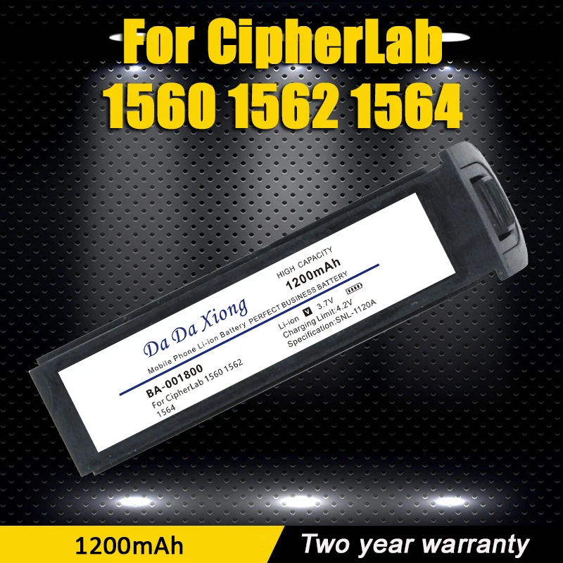 

New High Quality 1200mAh BA-001800 Battery For CipherLab 1560 1562 1564