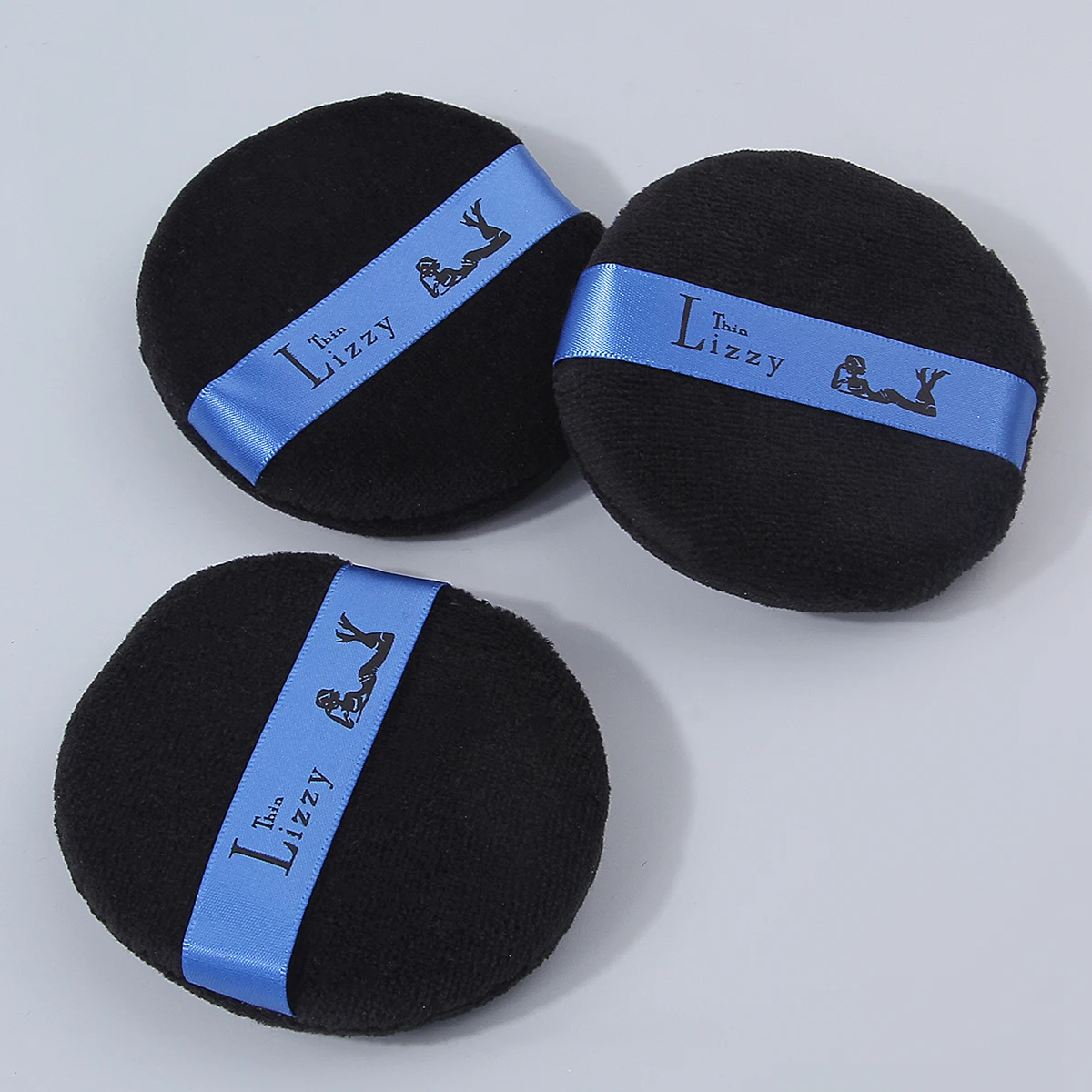 3PCS extra-large thickened sponge powder puff set, soft and fluffy round powder compact, suitable for loose powder/foundation
