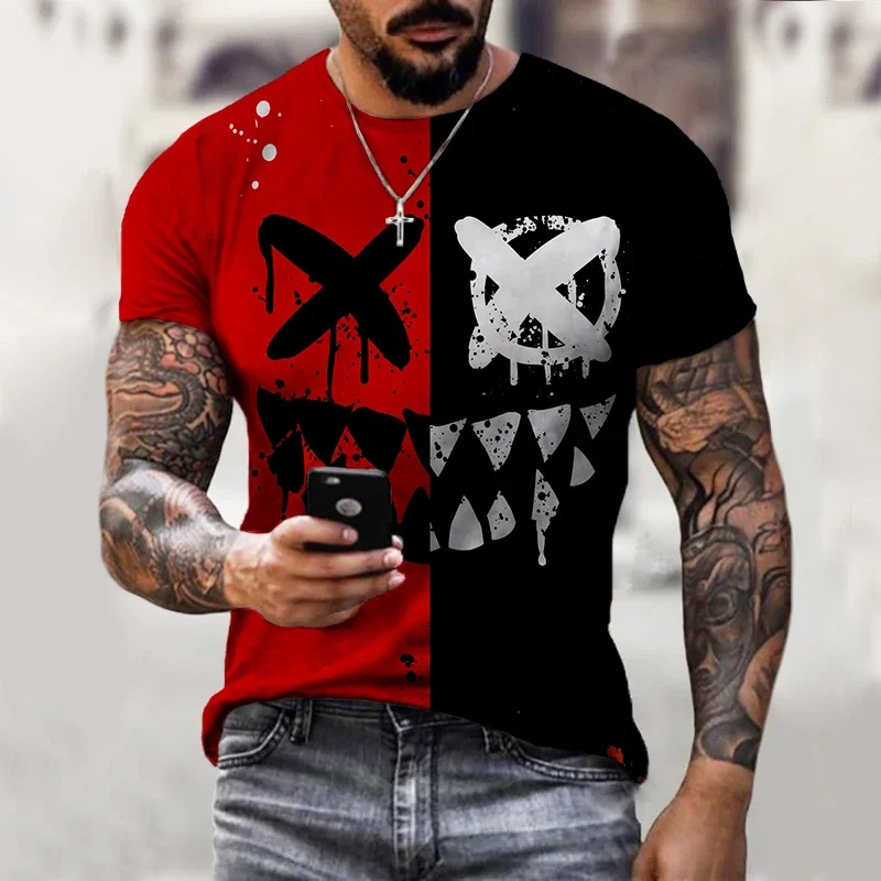 

3D Print Sports Quick-dry Breathable Men T-shirt Xoxo Casual Street Anime Harajuku Fashion Outdoor Short-sleeve Boy Top Clothing