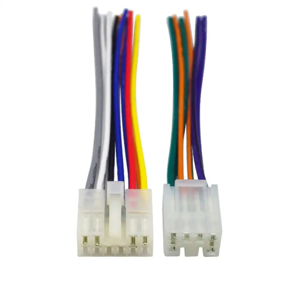 Kit de instalación de cables de arnés de cableado de CD estéreo de Radio de coche, 2 piezas, para Toyota, excelente Material, duradero de usar