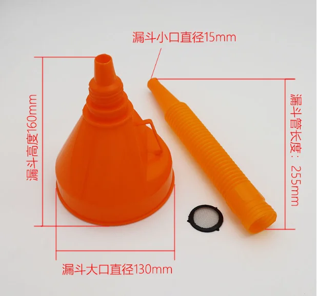 1Pcs Universal Car Refueling Funnel with Filter Detachable Hose Motorcycle Gasoline Oil Filling Funnels Tools