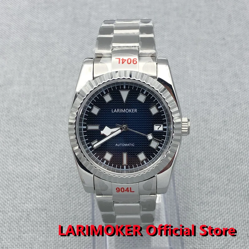 

2022 LARIMOKER NEW 36mm/39mm 24Jewels NH35A Movement Men Watch Use NH35 Dial Case Sapphire Glass Jubilee With Bracelet