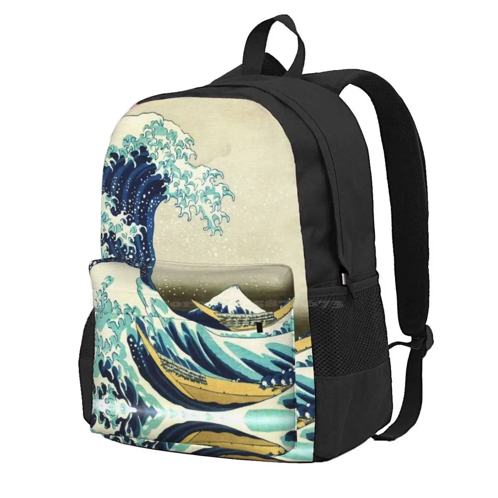 

The Great Wave Off Kanagawa Hot Sale Schoolbag Backpack Fashion Bags Great Wave Off Kanagawa Japanese Woodblock Katsushika