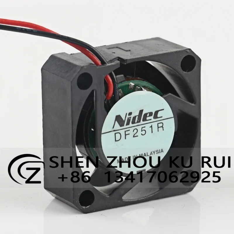 Original NIDEC DF251R DC12V 2510 2.5CM micro DC silent cooling fan  25*25*10MM