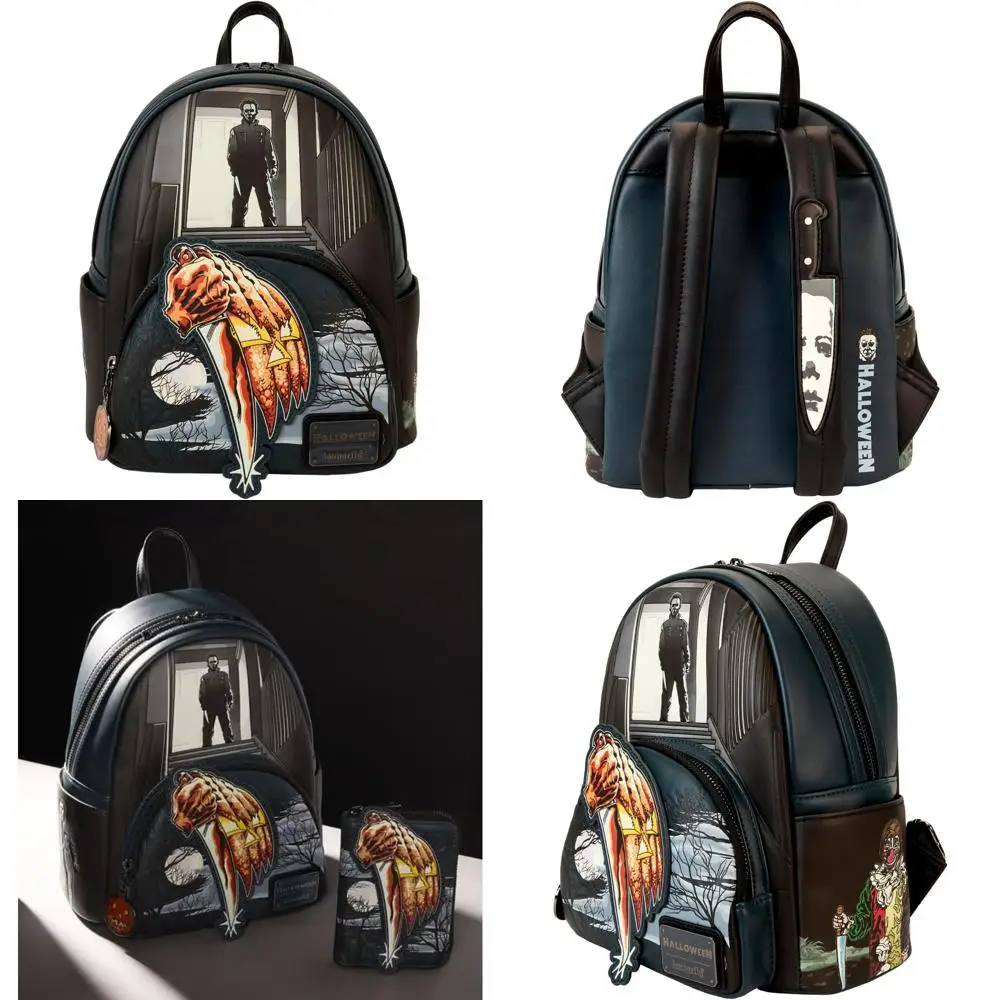 

Светящийся мини-рюкзак Jack-O'-Lantern на Хэллоуин, вдохновленный Майклом Майонером для жутких торжеств