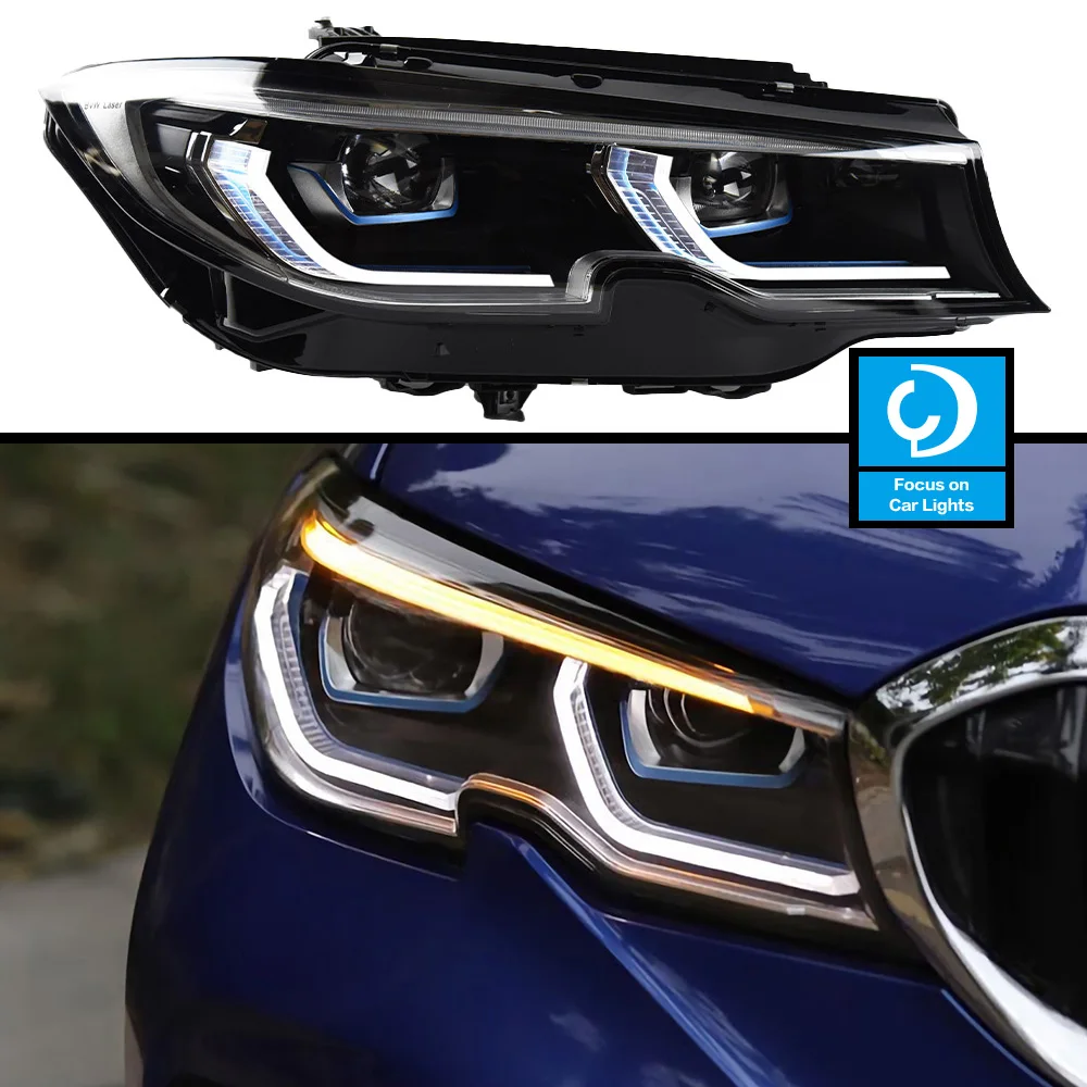 

Car Front Headlights For BMW G20 G28 3 Series 320i 325i 330i L335i 2019-2022 M3 Laser LED Head Lamp Dynamic Auto Accessories