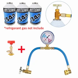 Universal r134a Hose Freon Filling Tool Fill Car Air Conditioning R22 r134a Refrigerant Manometer For Car