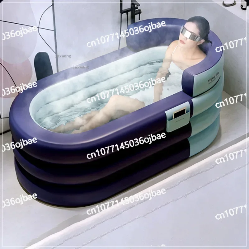 

Home Foldable Bathtub Rental Room Bathtub Thickened Plastic Space Cabin Inflatable Bathtub