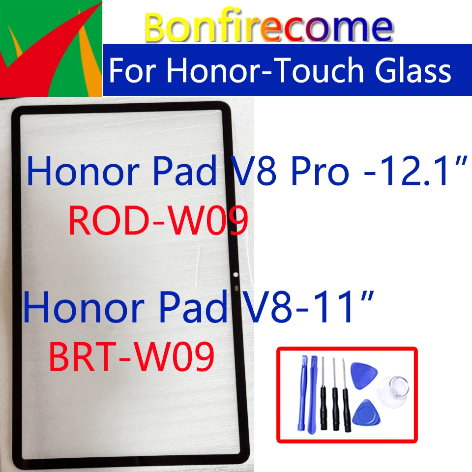 Replacement For Honor Pad V8 Pro ROD-W09 Touch Screen Panel Sensor Front Outer LCD Glass For Honor Pad V8 BRT-W09
