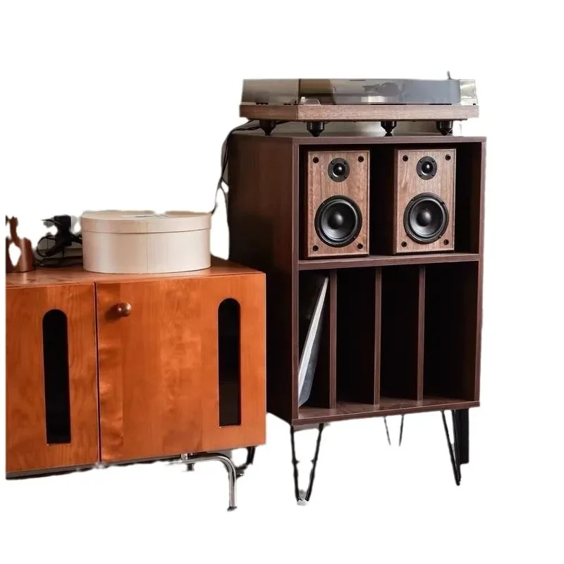 

Japanese-style retro thickened, multi-functional bedside table, living room, stereo phonograph rack