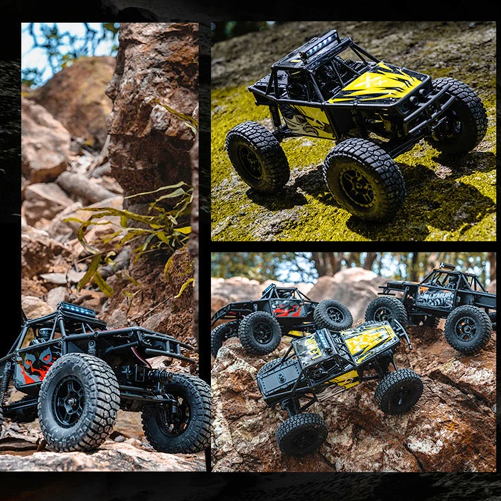 FMS 1/24 Lemur FCX24 4WD RC سيارة التسلق المزدوجة السرعة 2.4 جيجا هرتز التحكم عن بعد على الطرق الوعرة لعبة نموذج 8 km/ساعة اللعب نموذج سيارة هدية