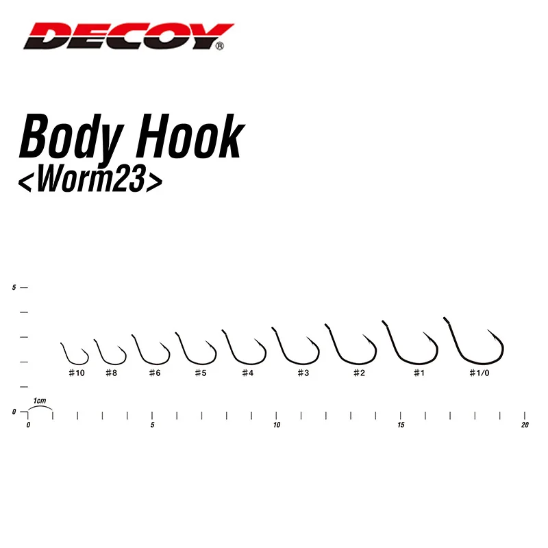 DECOY WORM 23 9pcs/pack Wacky Hook Anti-Hanging Hook Bass Hook Soft Bait Hook Fish Hook For Seawater Freshwater
