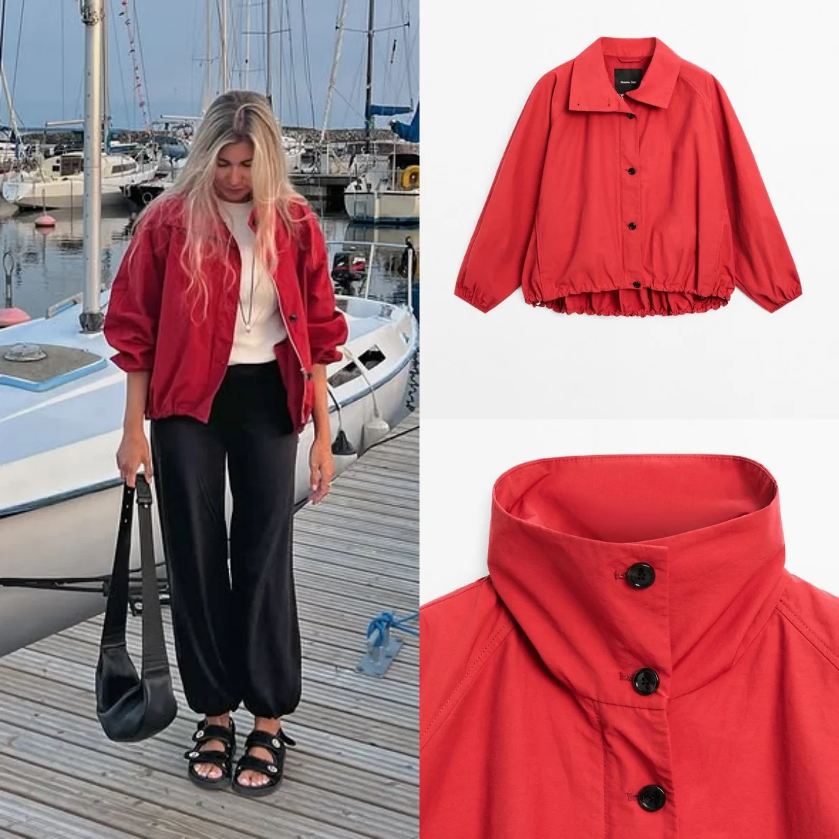 

Women's Jacket Turn-Down Collar Button Bomber Long Sleeves Cinch Waist Pleated Short Jacket Ladies Street Casual Coat For Women