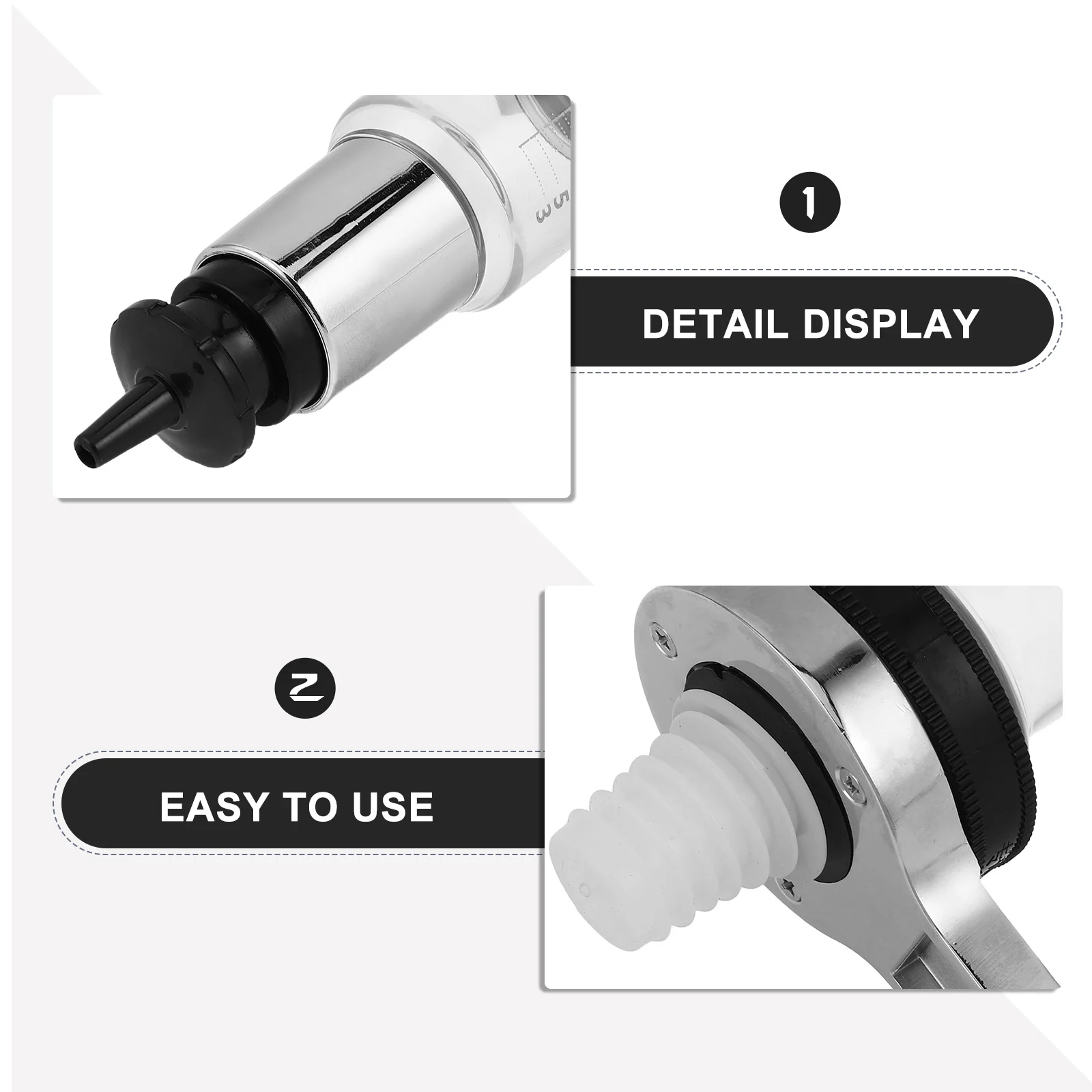 Pompa di ricarica per profumo Dispenser di liquido in vetro Scala precisa Punta fine a prova di perdite per strumento di riempimento di bottiglie da viaggio per olio essenziale