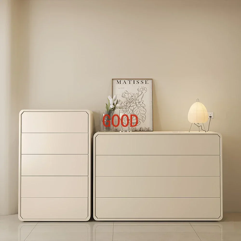 

Cream Style Chest of Drawers Bedroom Storage Cabinet Chest of Drawer Room Tailstock Storage Cabinet