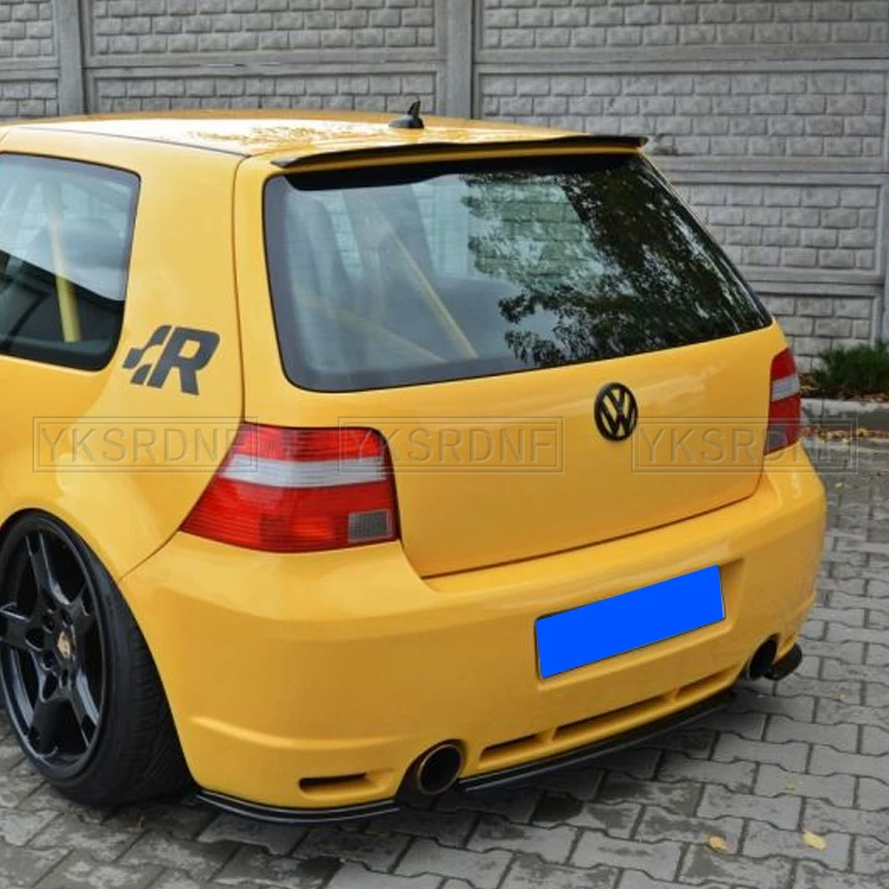 Rear Roof Lip Spoiler For 1999-2006 VW Golf 4 MK4 R32 Hatchback Spoiler ABS Plastic Gloosy Black Car Tail Wing Decoration