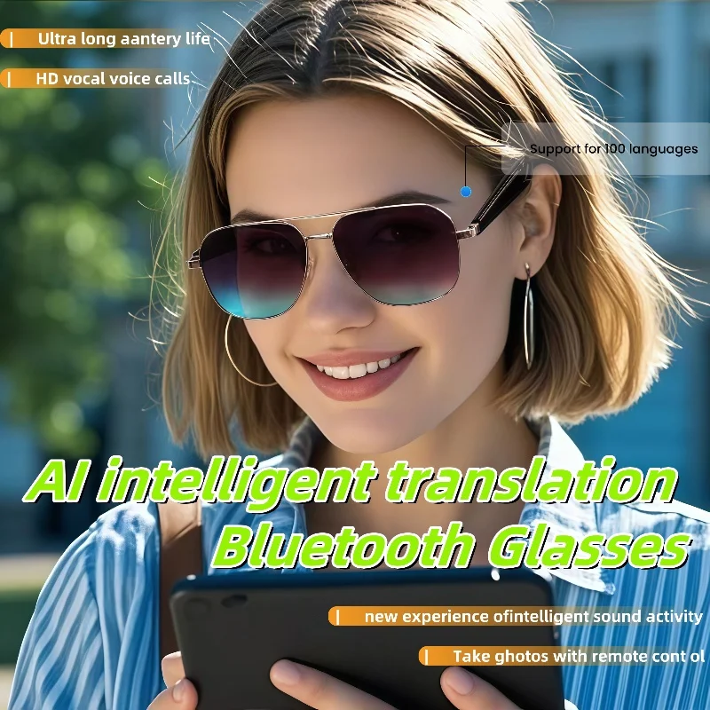 

GY100 sports spectacles cycling glasses AI Intelligent Sunglasses Voice Remote Control Music Eyewear Waterproof Eyeglasses