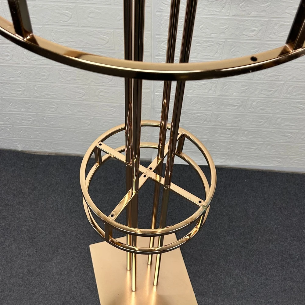 قطعة مركزية لطاولة الزفاف 47 بوصة 2 ربطات عنق على شكل زهور حامل عمود الطريق الرصاص الحدث ديكور المنزل الطرف #4