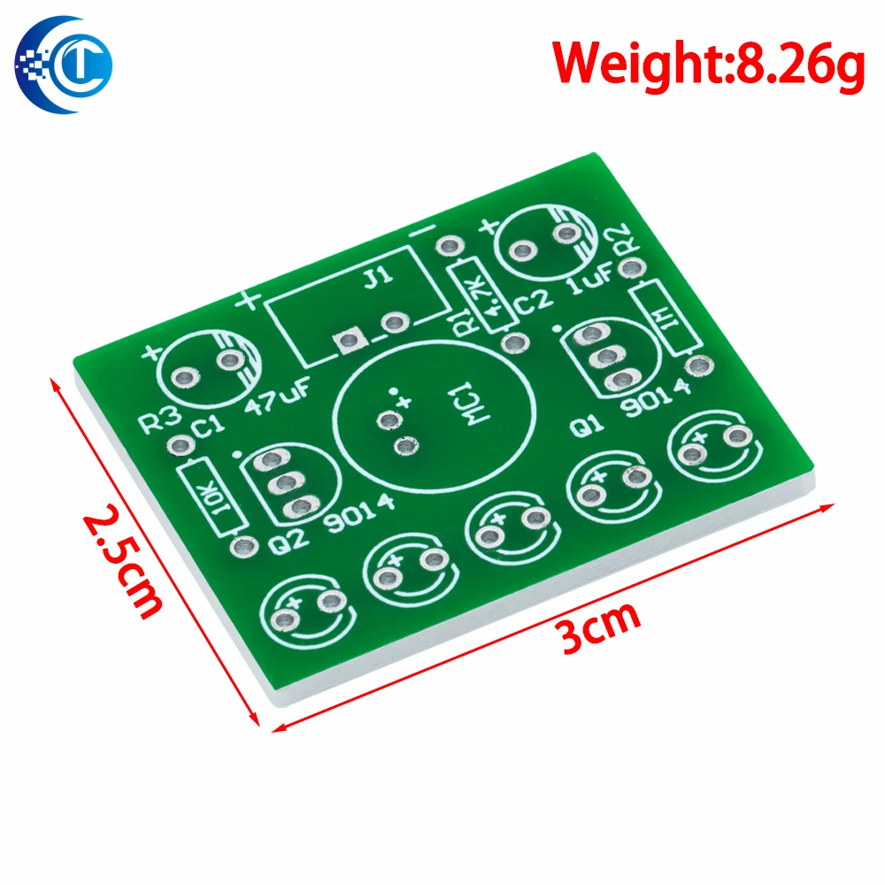 Sound Control LED Melody Lamp Electronic Production Kits Suite-3V-5.5V, LED Sound Control DIY Kit FR-4 Fiberglass Board