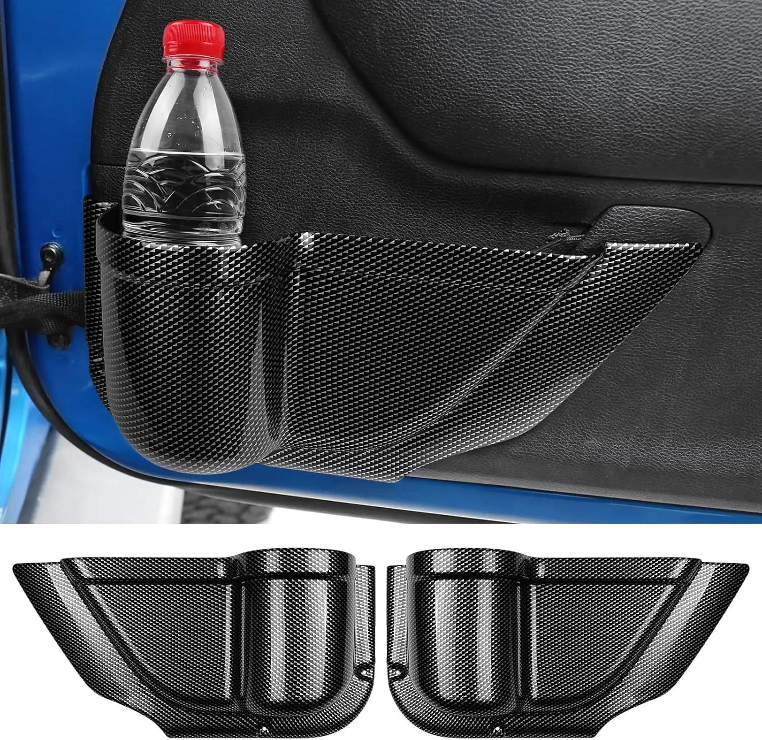

for Jeep Wrangler JL JLU Unlimited Sport Sahara Rubincon 2018-2025 Accessories Cup Holder Storage Box Plastic Door Side Insert