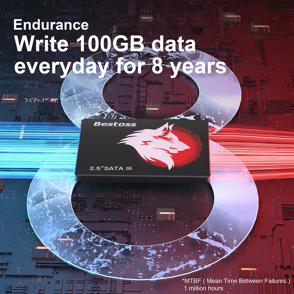 Bestoss SSD 2.5 بوصة SATA 3.0 120GB 128GB 240GB 256GB 288GB 480GB 512GB 1TB SSD القرص الصلب #4