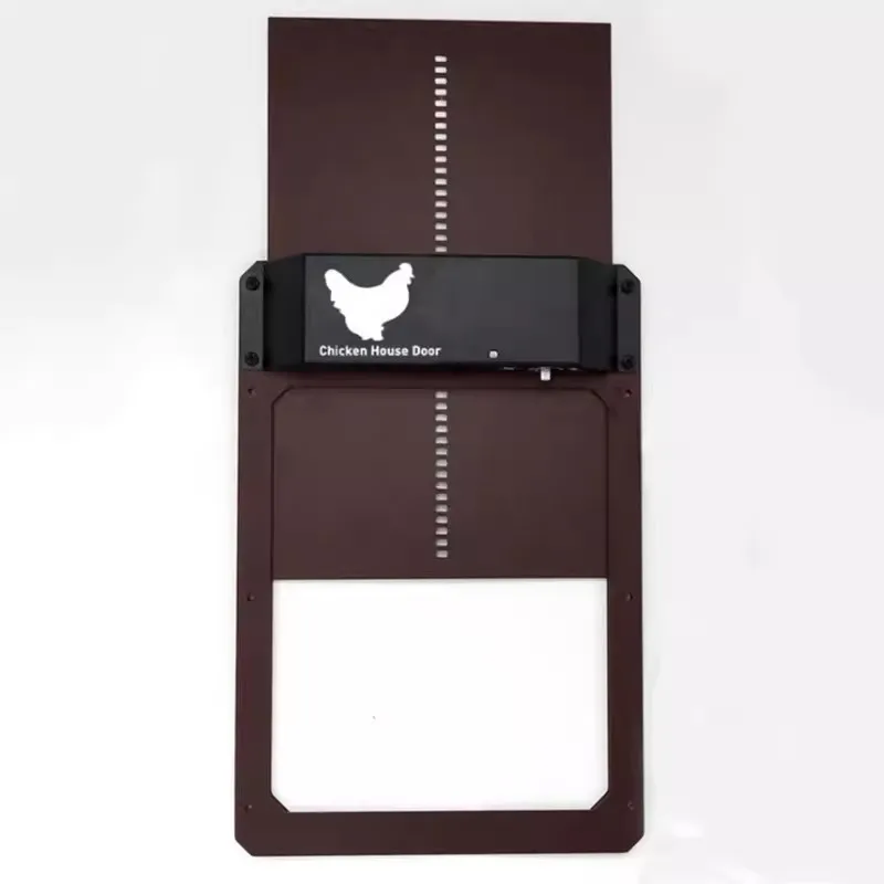 Porte automatique à détection de lumière pour poulailler, poulailler, porte pour animaux de compagni