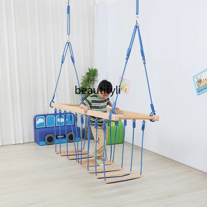 Early education sensory integration training beech swing suspended armrest shaking balance training equipment