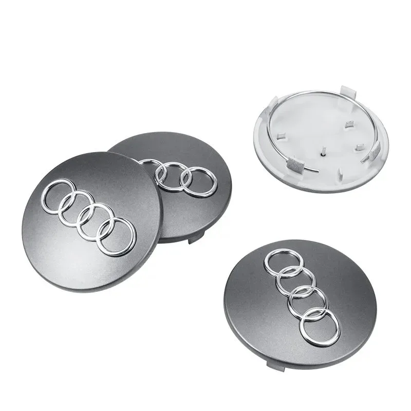 4pcs For Audi Quattro A1 A2 A3 A4 A5 A6 A7 A8 S3 S6 Q3 Q5 7 Car Styling Wheel Center Cap Hub Replaced Covers 60mm 61mm 69mm 68mm view 2